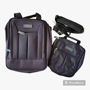 Eddie Bauer Lightweight Travel Luggage Bag With Toiletry Pouch Black Carry-on